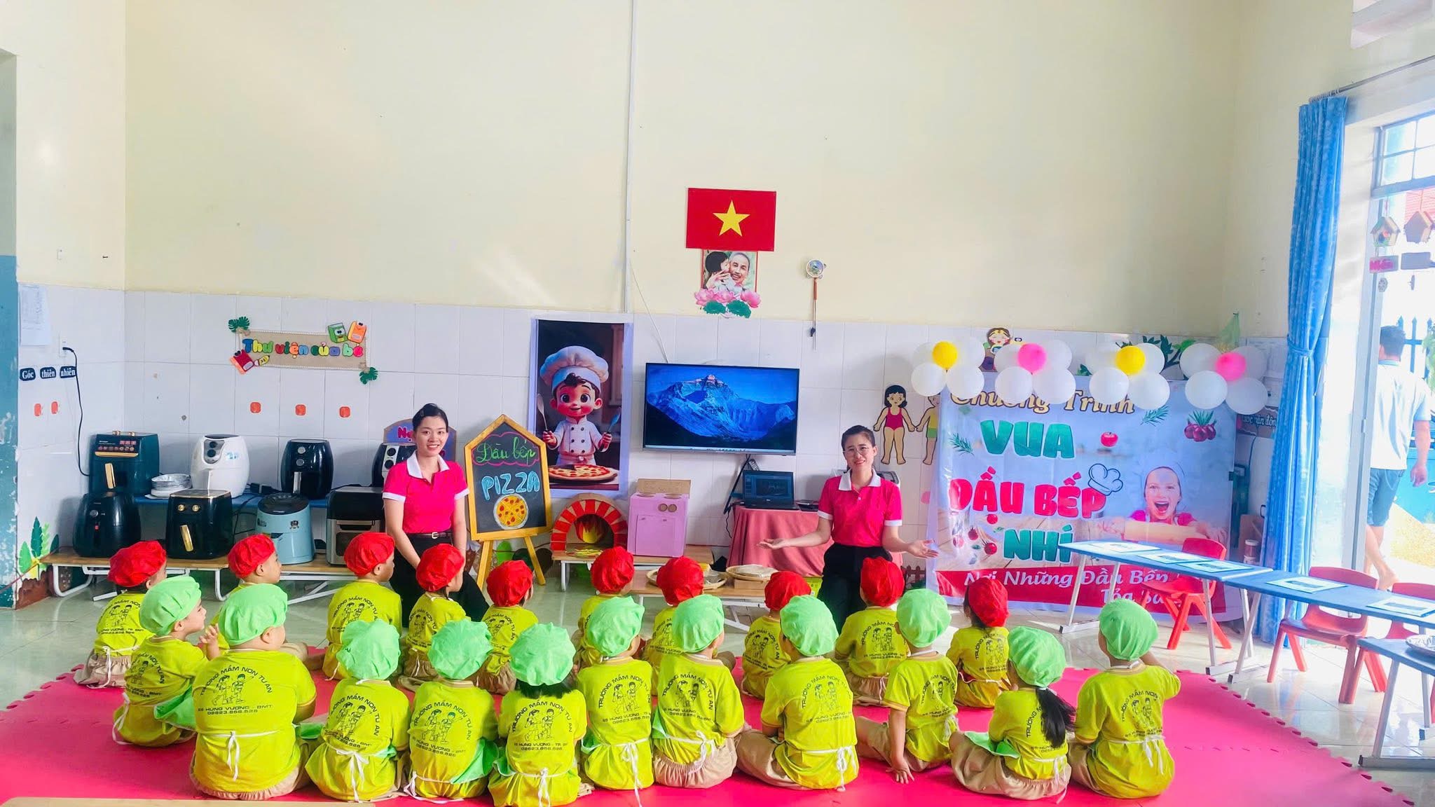 Các bé Chồi 4 trải nghiệm làm bánh pizza ❤️